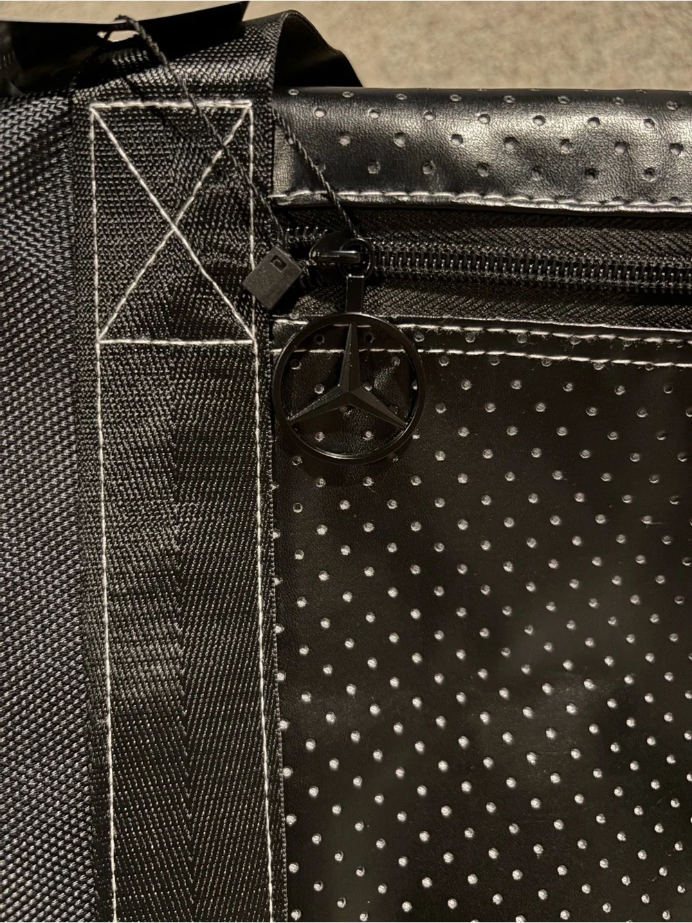 Mercedes Benz Black Duffel/Overnight Bag